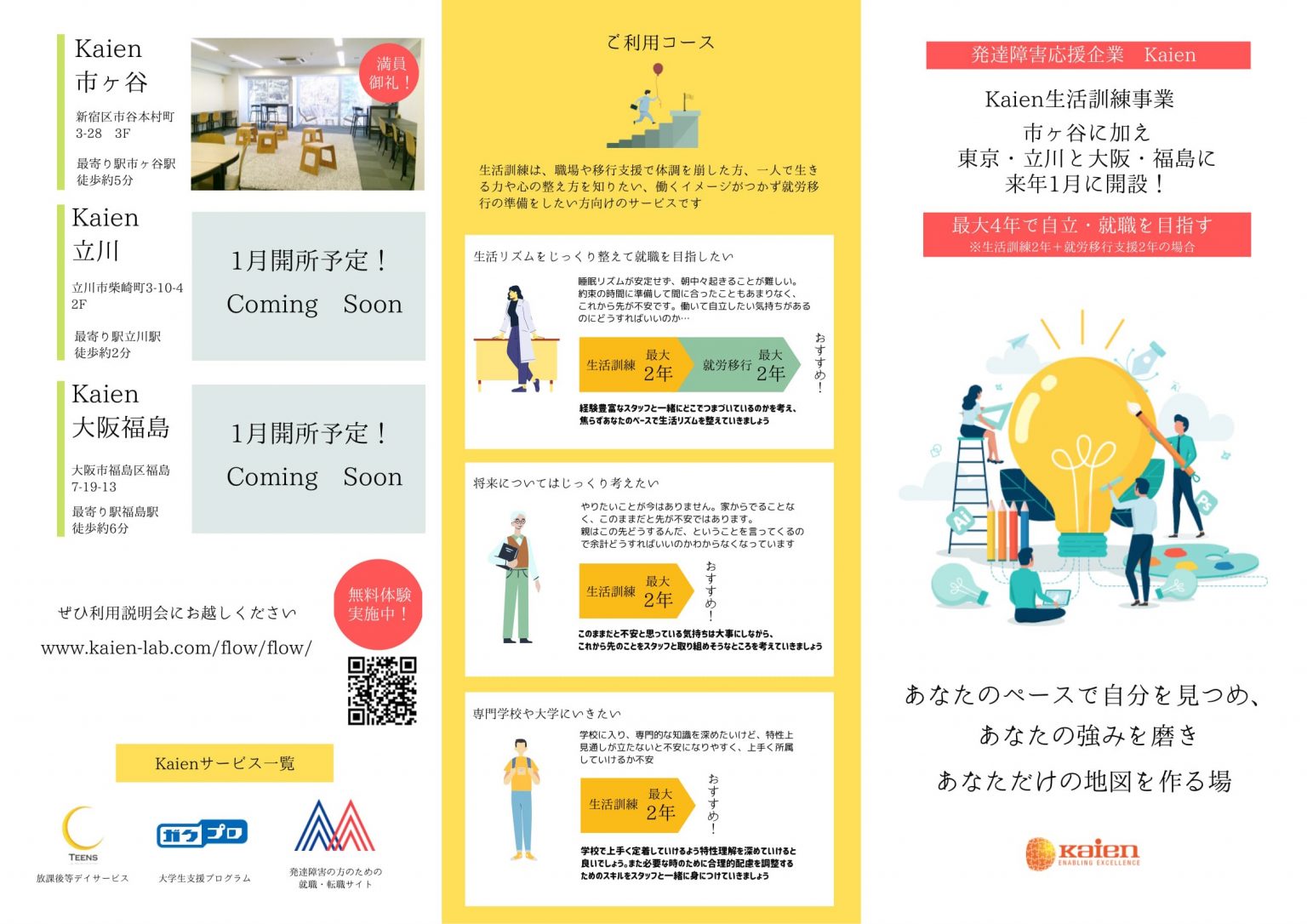 エンクライズのリーフレット