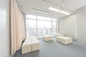 過集中、易疲労に配慮した休憩室